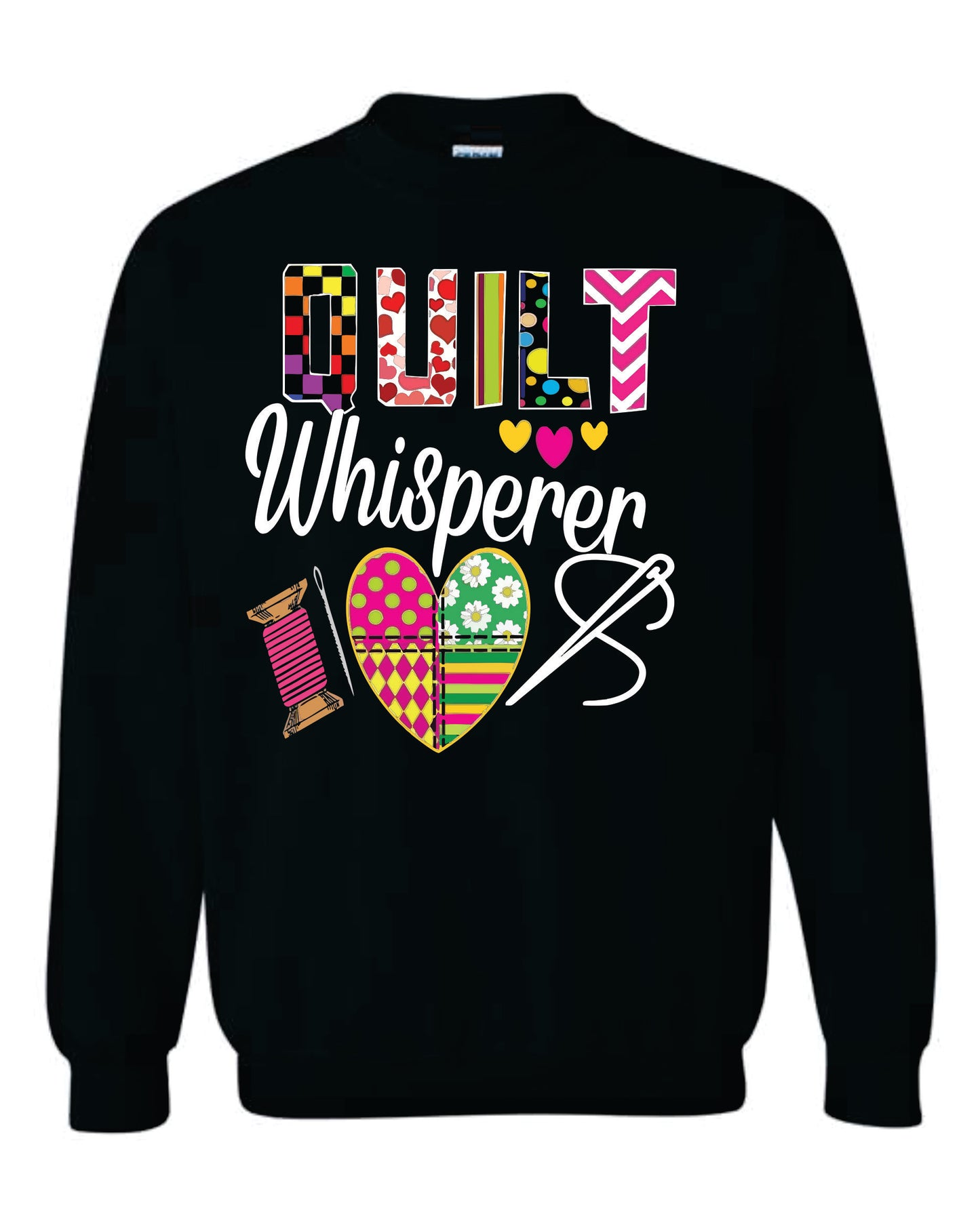 QUILT WHISPERER TEE CREW AND HOODED
