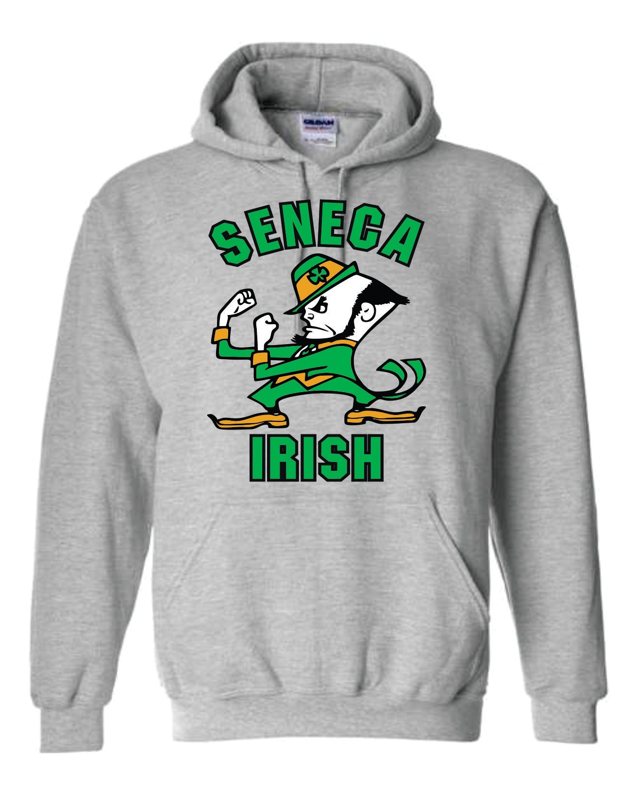 irishman crew tee shirt and hooded sweatshirt