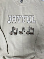 Joyful with notes Crewneck Sweatshirt