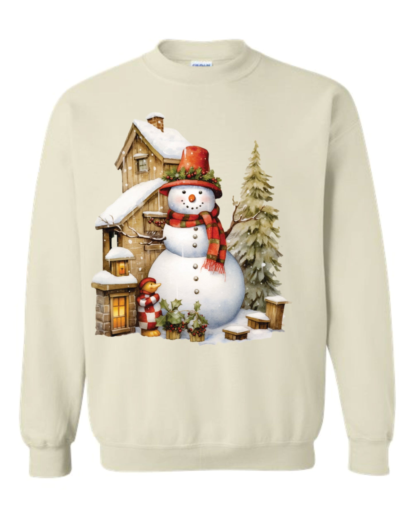 Snowman1 Crewneck and Hooded Sweatshirt