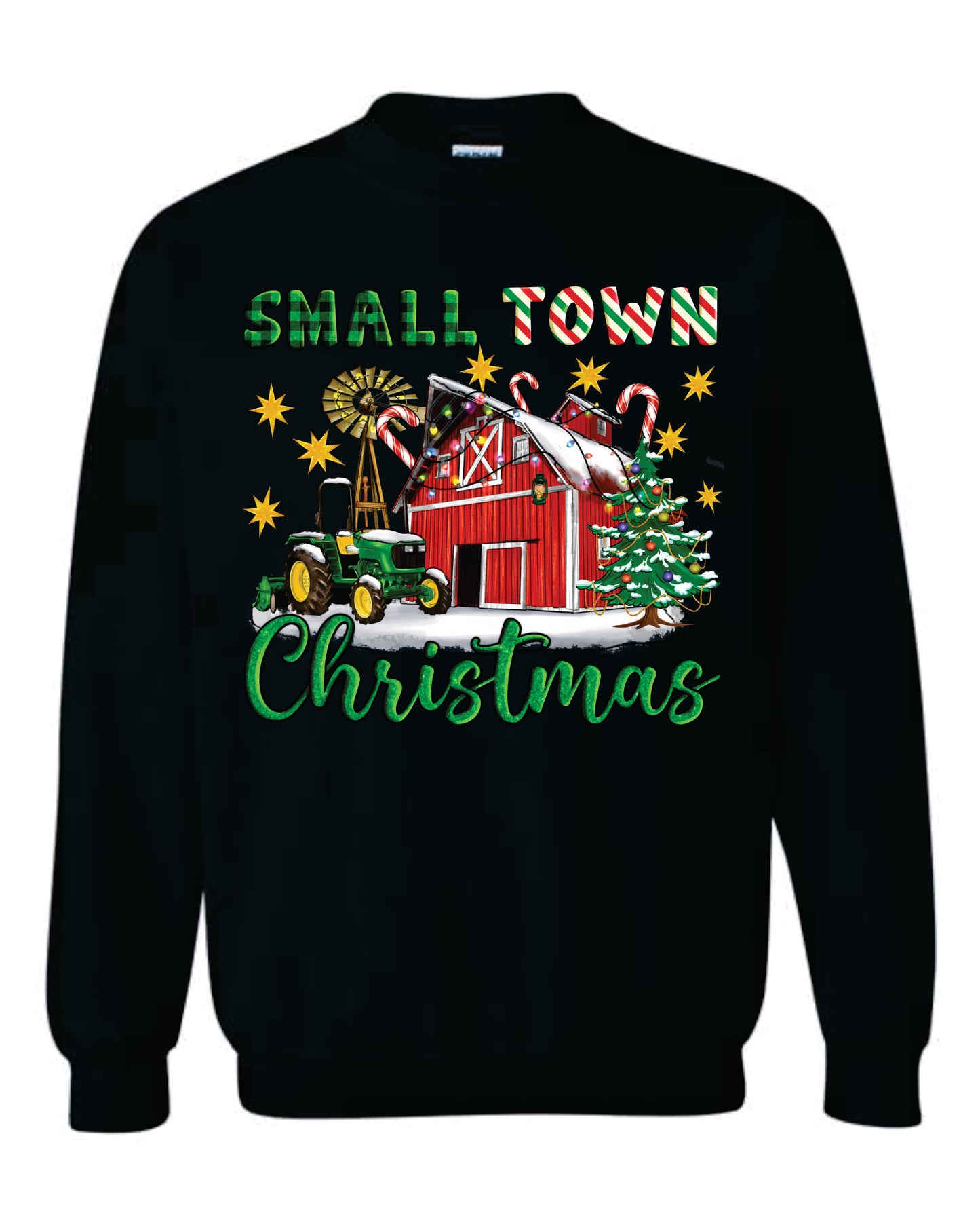 Small Town Christmas Hooded and Crewneck Sweatshirt