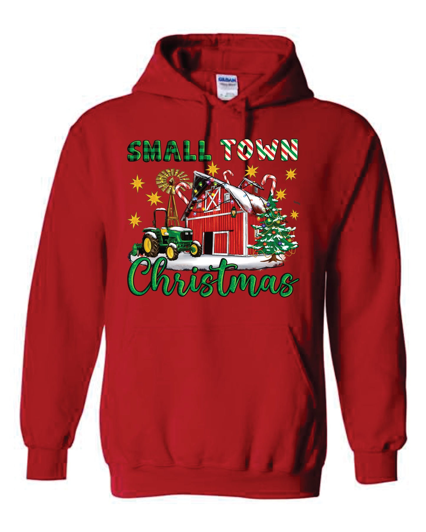 Small Town Christmas Hooded and Crewneck Sweatshirt