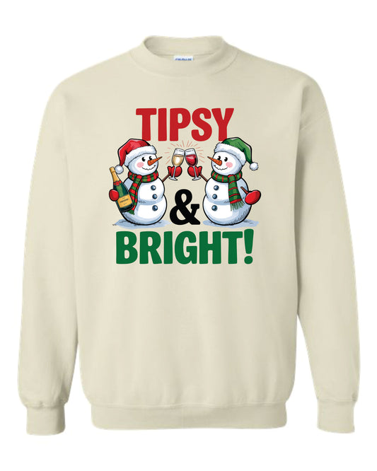 Tipsy and Bright Hooded and Crewneck Sweatshirt