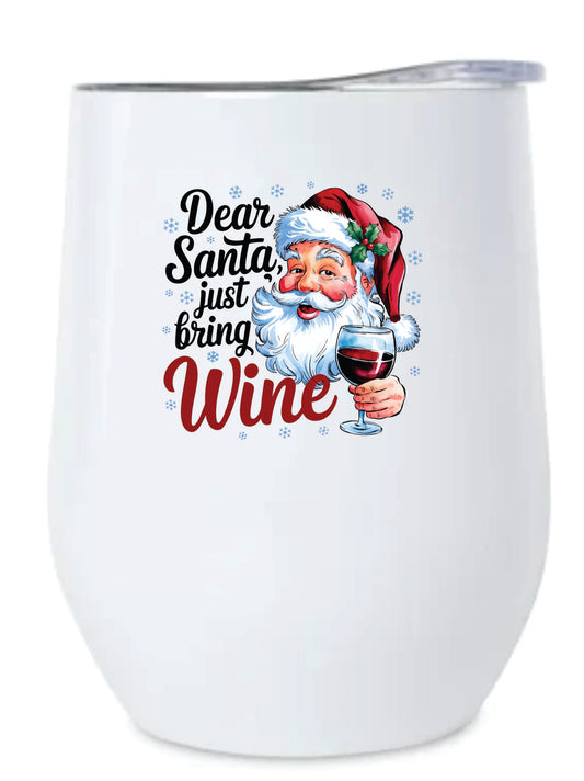 12 ounce wine tumbler the more wine the more merry